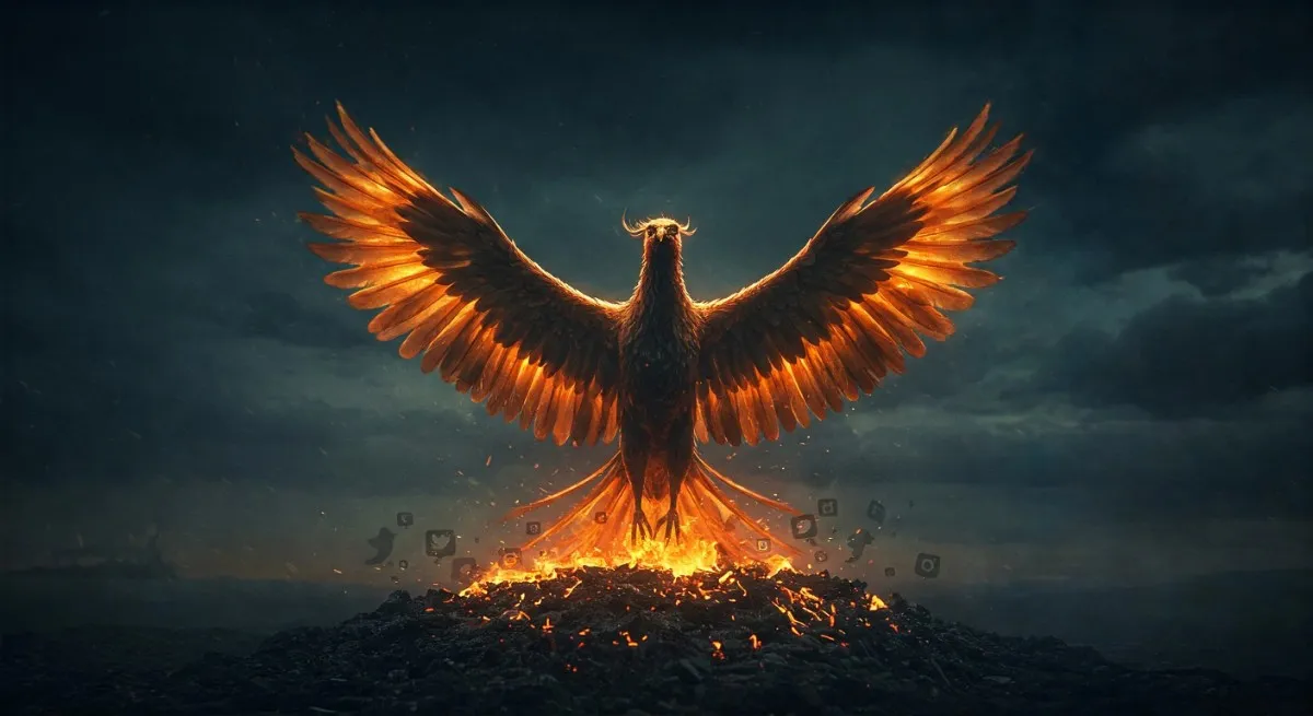 Like a phoenix, you’ll rise from the ashes