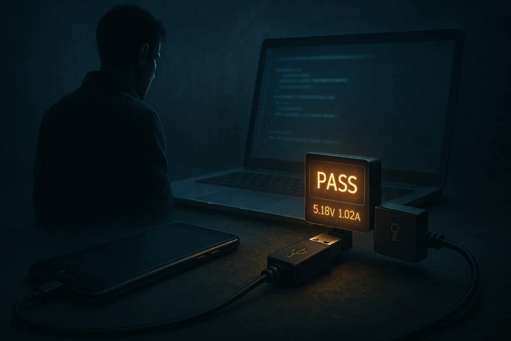 USB data blockers are easy to test